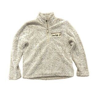 Sinclair Global Half Zip Teddy Jacket in Cream